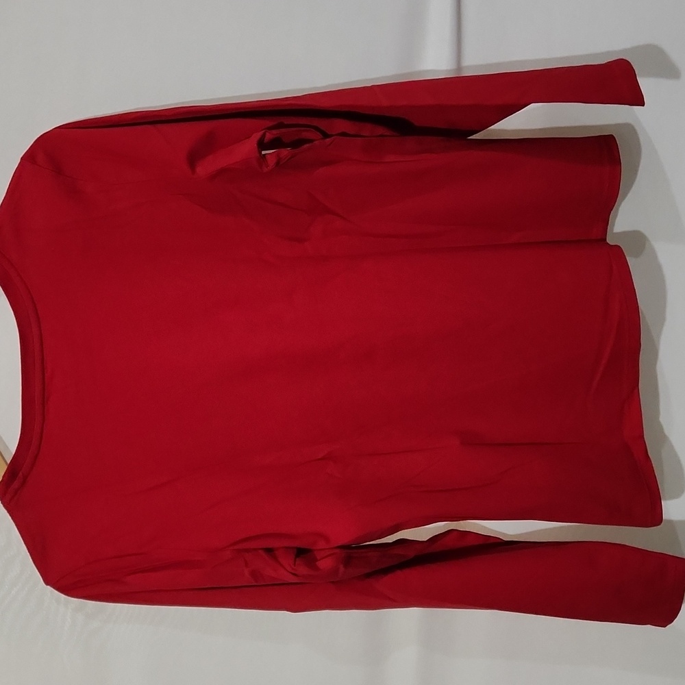 L.L. Bean Long Sleeved Winter Themed T Shirt M - Picture 5 of 7